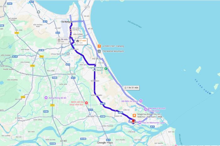 Đường đi Hội quán Quảng Đông Hội An