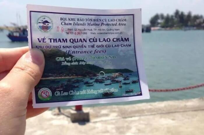 Giá vé Khu Bảo tồn biển Cù Lao Chàm