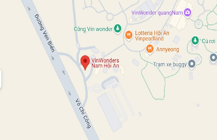 VinWonders Nam Hội An cách Đà Nẵng bao xa