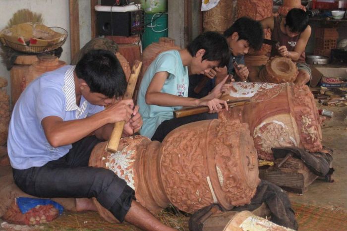 Làng nghề ở Xưởng mỹ nghệ Hội An