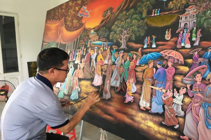 Làng nghề ở Xưởng mỹ nghệ Hội An