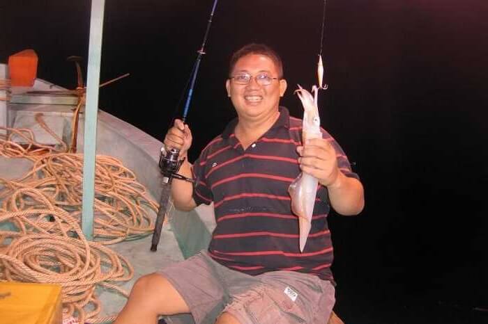 Câu mực đêm Cù Lao Chàm