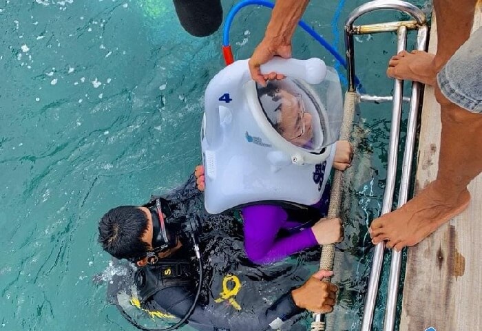 Đi bộ dưới biển Cù Lao Chàm